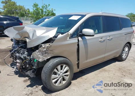 2017 Kia Sedona Lx из США, поврежденный, VIN KNDMB5C13H6249379